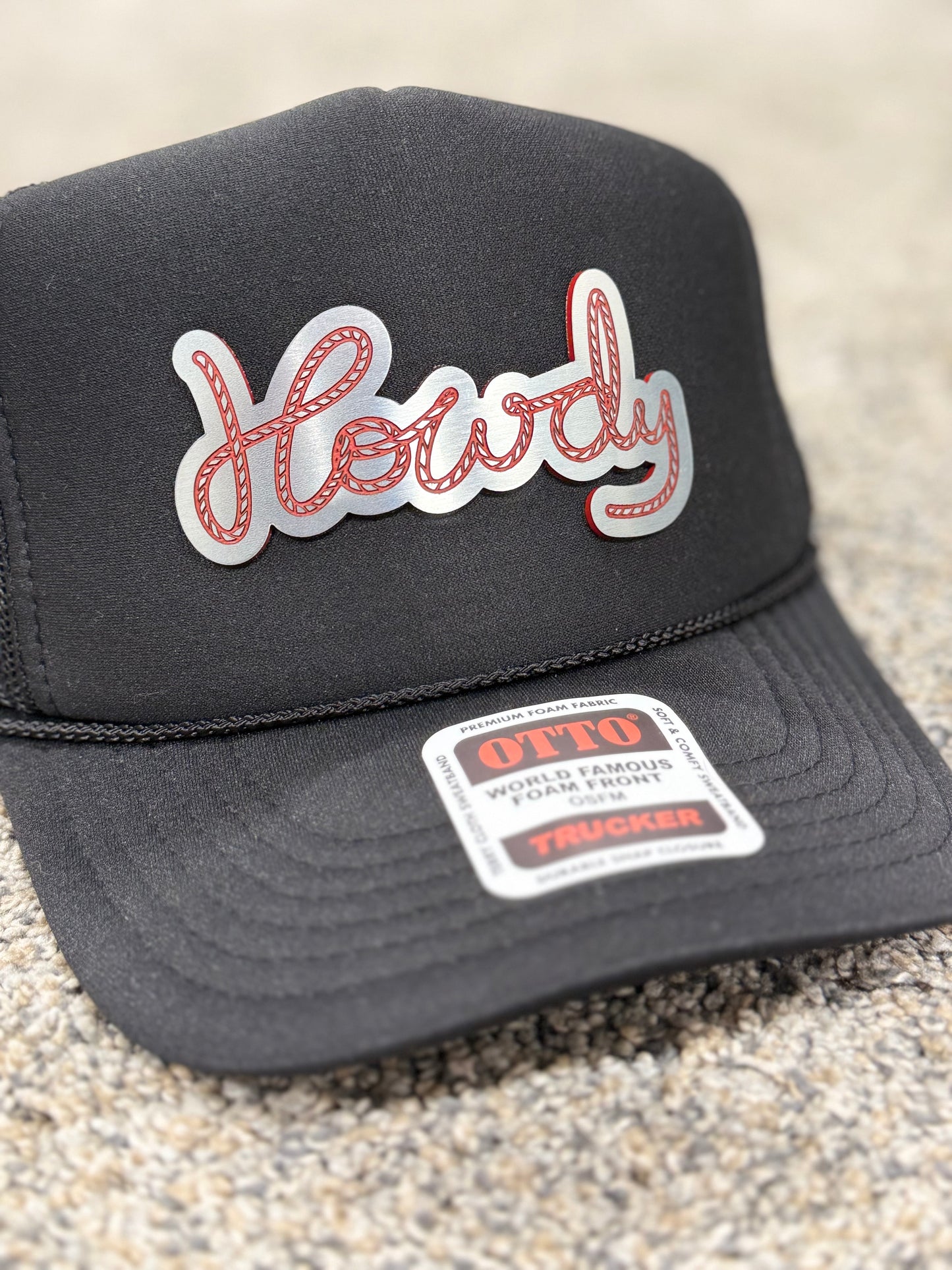 Howdy Chrome Hat Patch