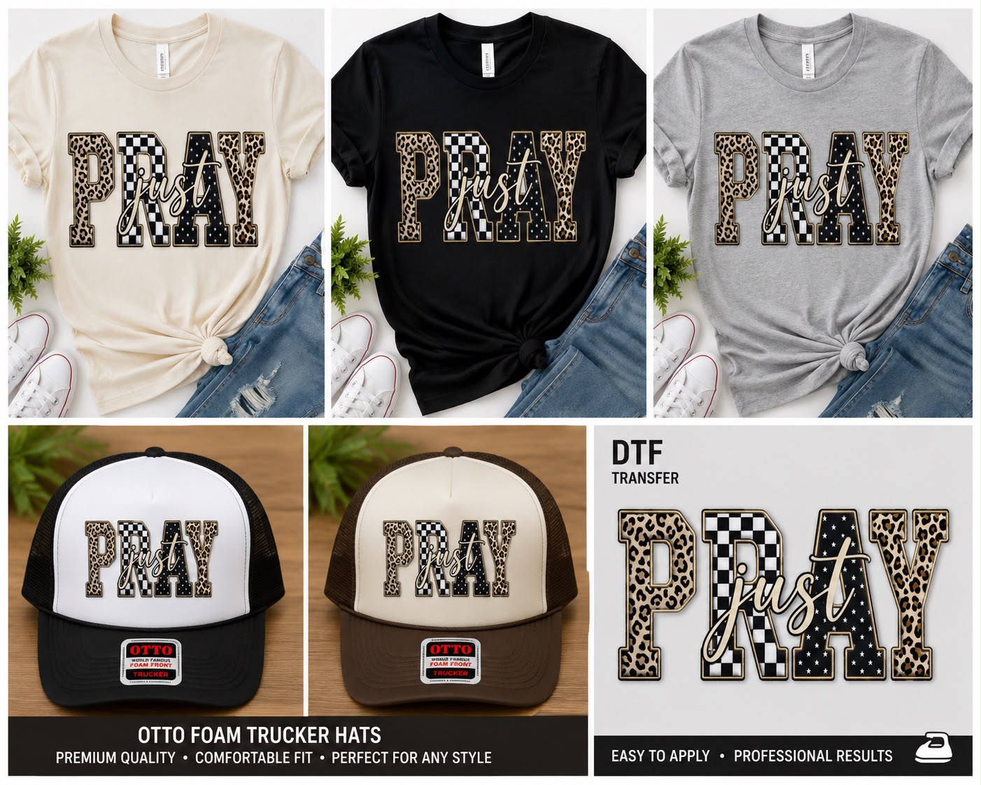 Just Pray DTF Transfer