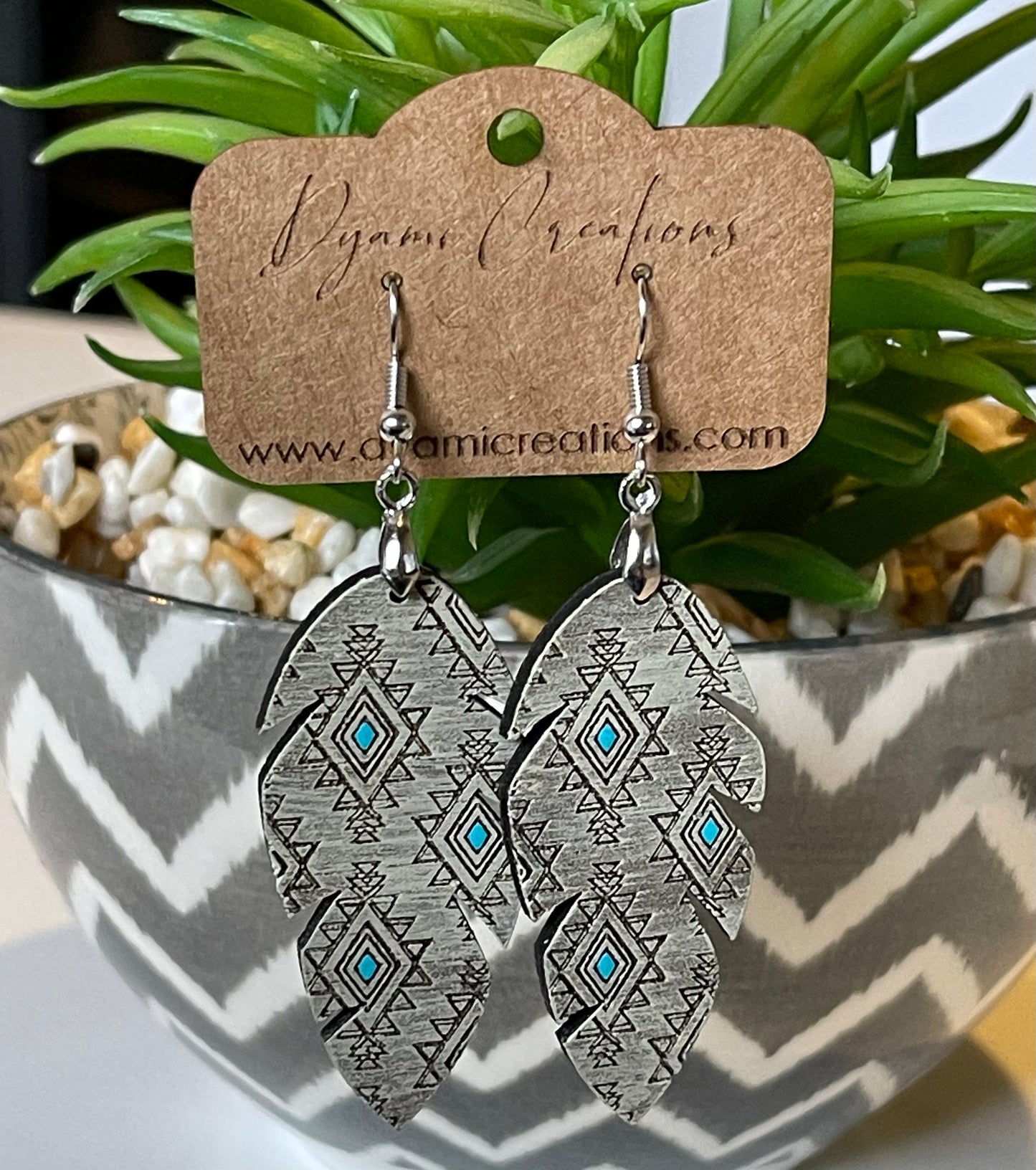 Distressed Tribal Feather