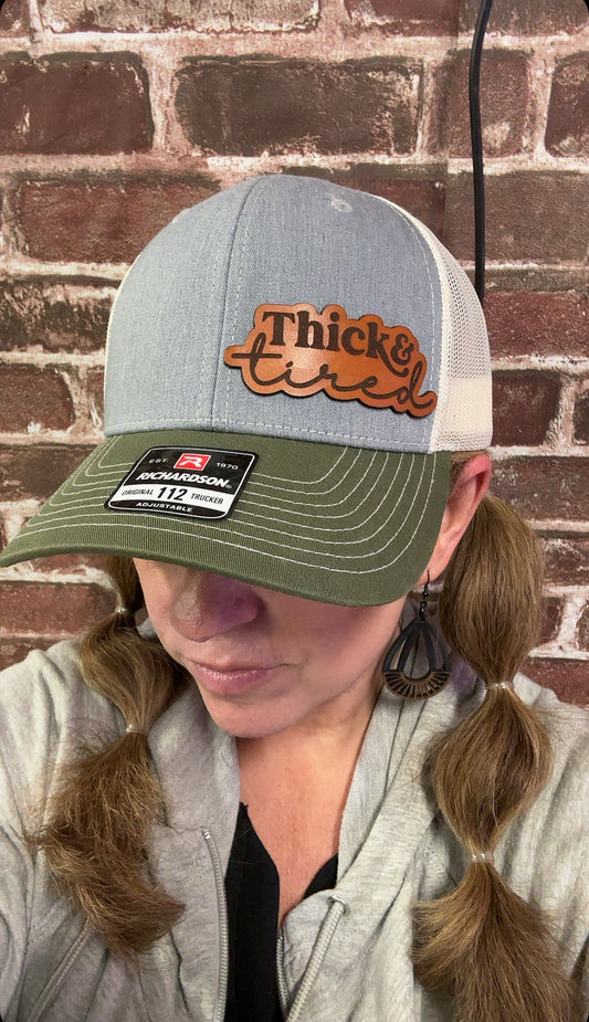 Thick & Tired 6 Panel Trucker Hat