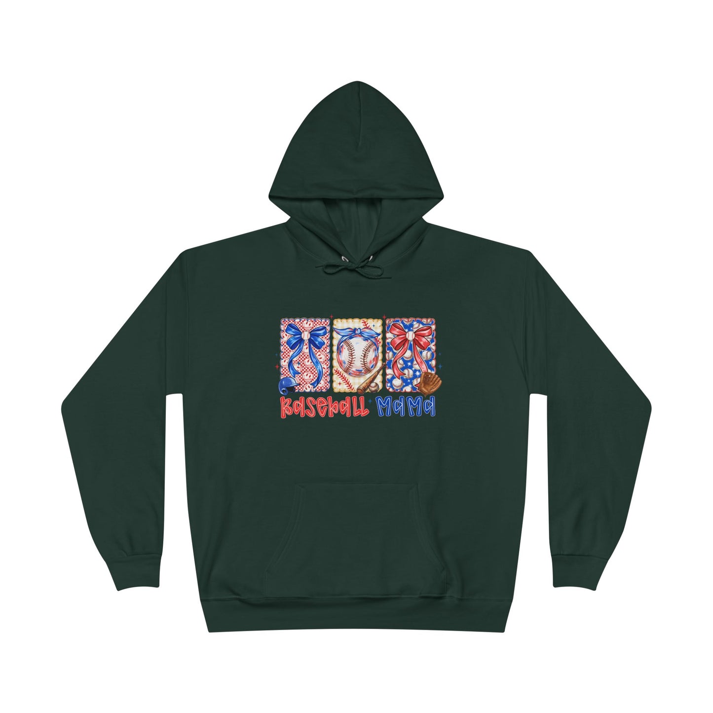 White Hoodie with Patriotic 'Natural Woman' Retro Art Print