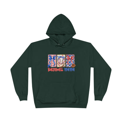 White Hoodie with Patriotic 'Natural Woman' Retro Art Print