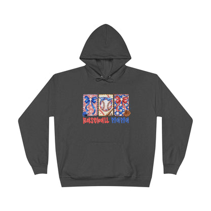 White Hoodie with Patriotic 'Natural Woman' Retro Art Print