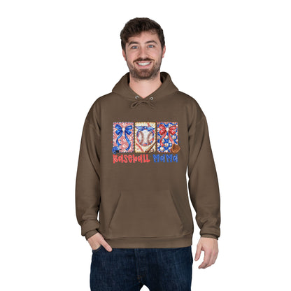 White Hoodie with Patriotic 'Natural Woman' Retro Art Print