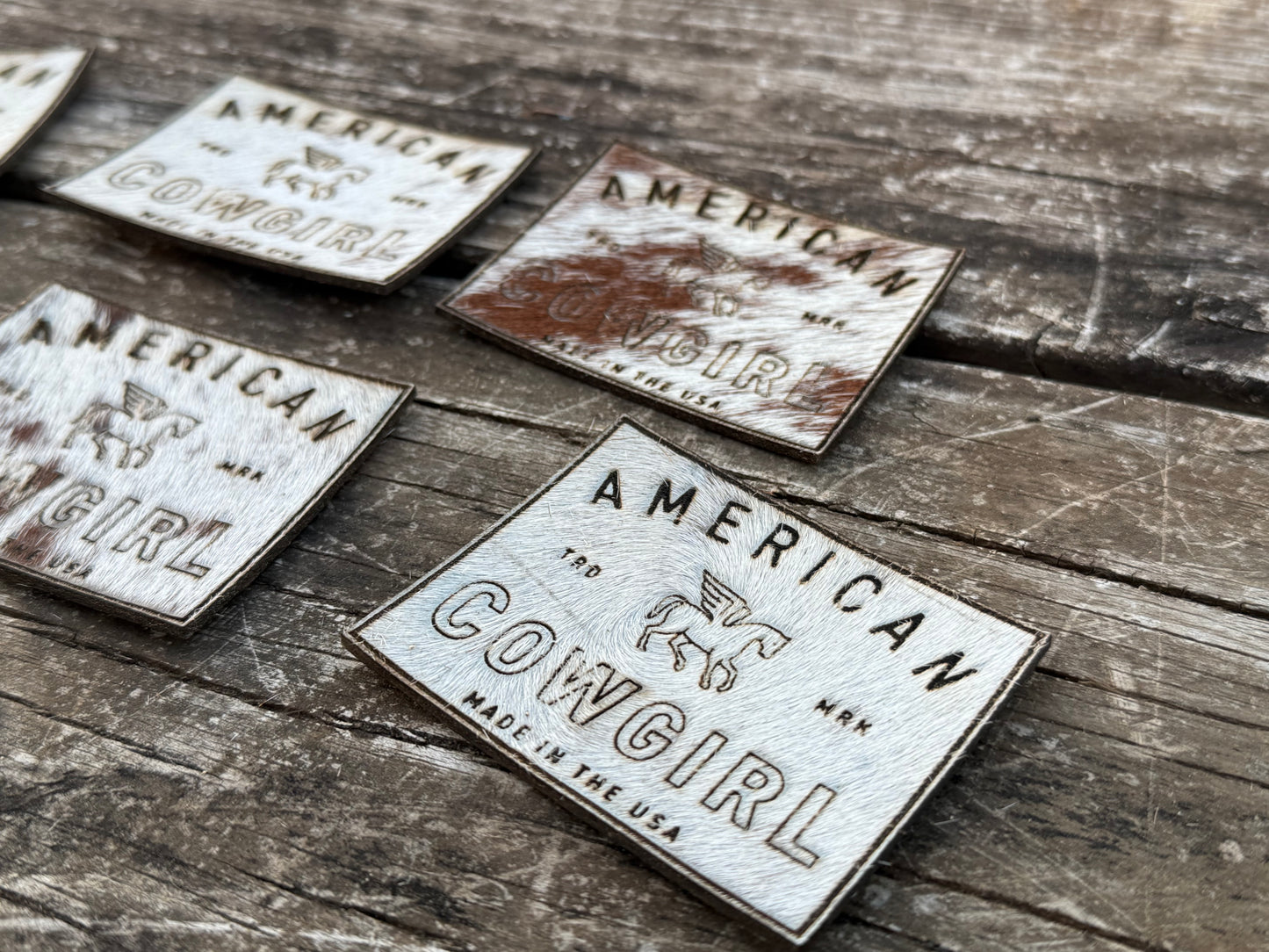 Hair on Cowhide Patches