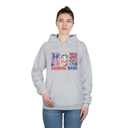 White Hoodie with Patriotic 'Natural Woman' Retro Art Print