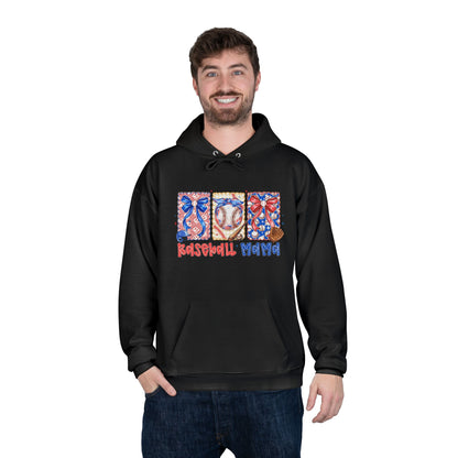White Hoodie with Patriotic 'Natural Woman' Retro Art Print