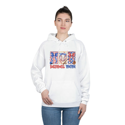White Hoodie with Patriotic 'Natural Woman' Retro Art Print