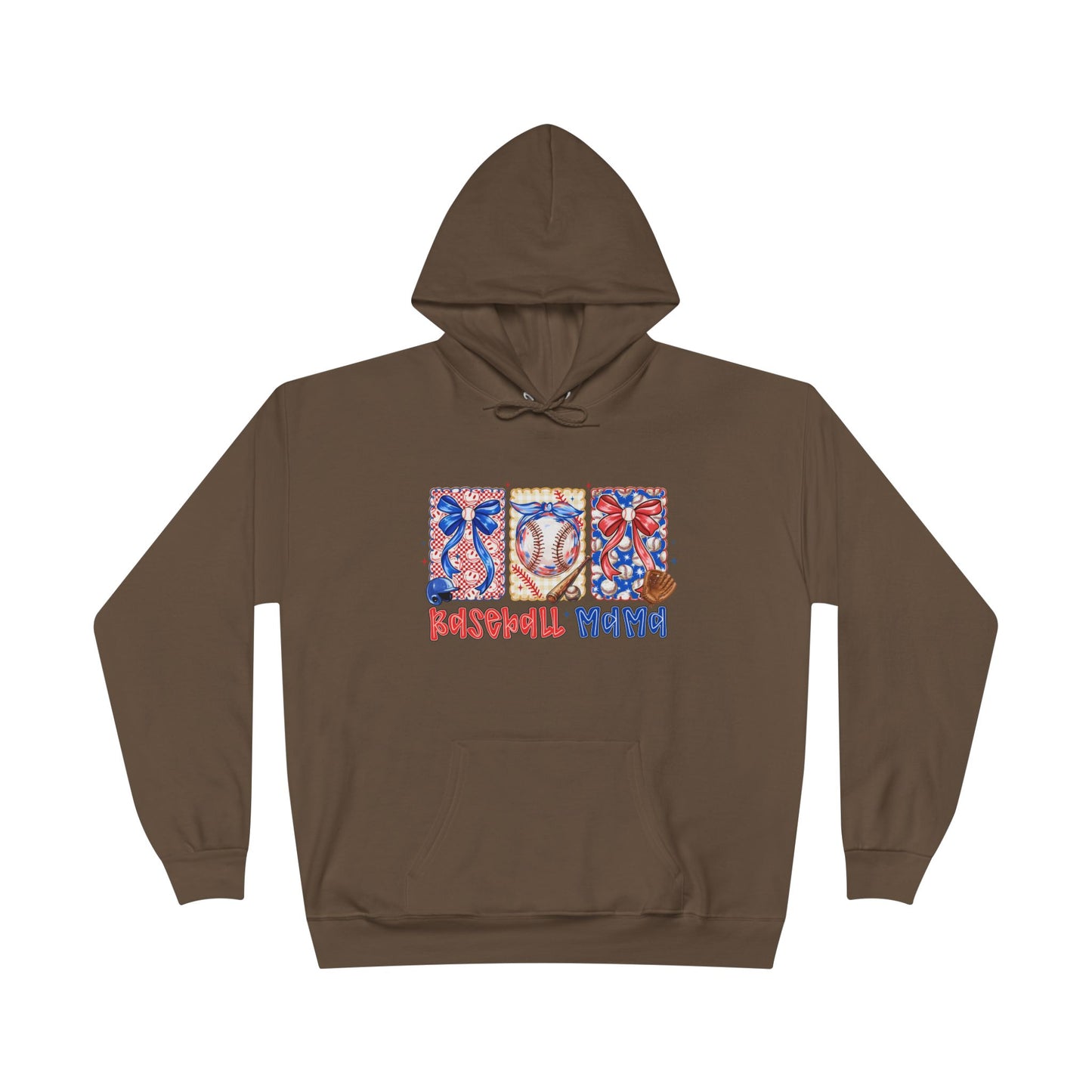 White Hoodie with Patriotic 'Natural Woman' Retro Art Print