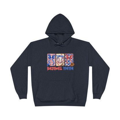 White Hoodie with Patriotic 'Natural Woman' Retro Art Print