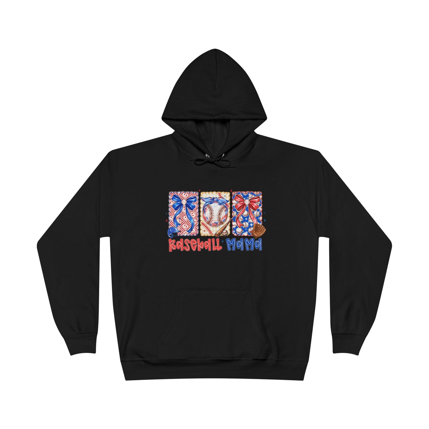 White Hoodie with Patriotic 'Natural Woman' Retro Art Print