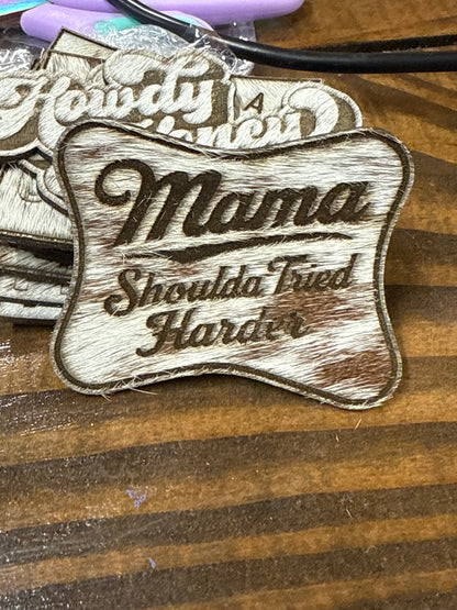Hair on Cowhide Patches
