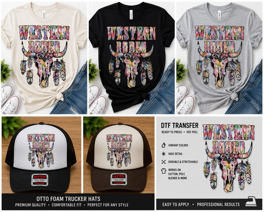 Western Rodeo DTF Transfer