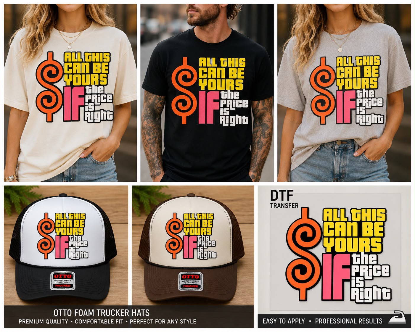 The Price Is Right DTF Transfer
