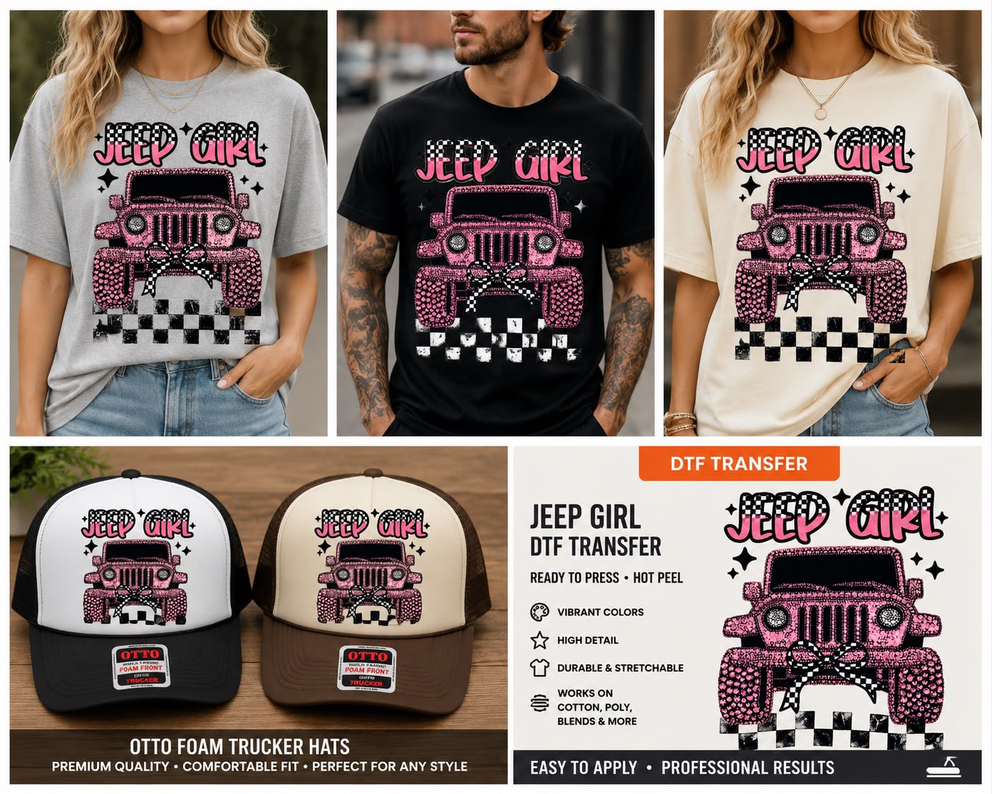 Jeep Girl DTF Transfer