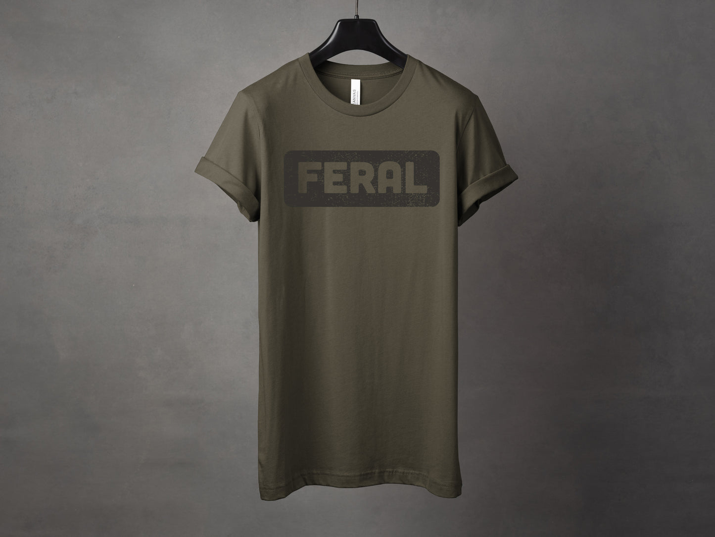 Feral Tonal Graphic Tee and Crewneck