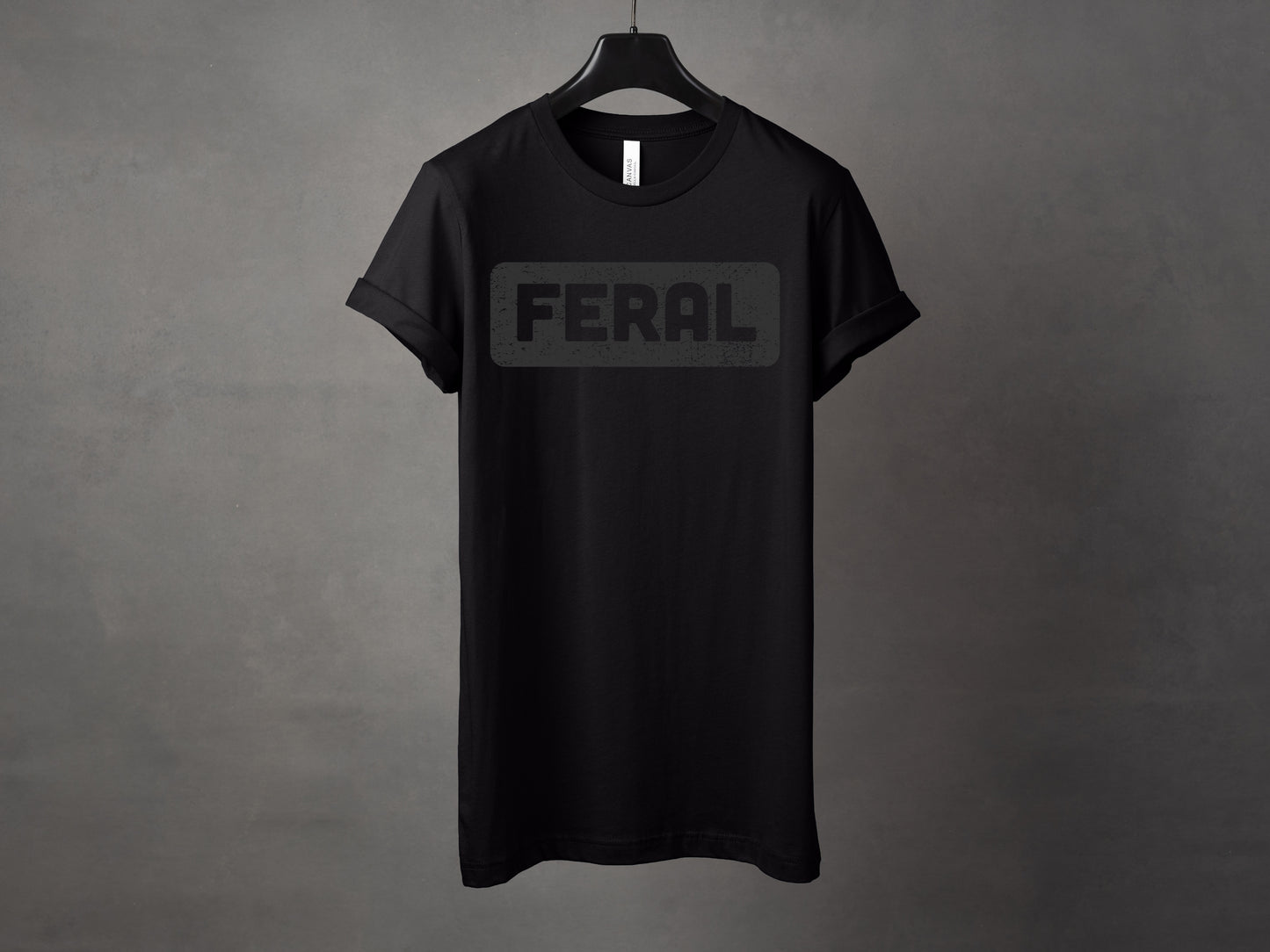 Feral Tonal Graphic Tee and Crewneck