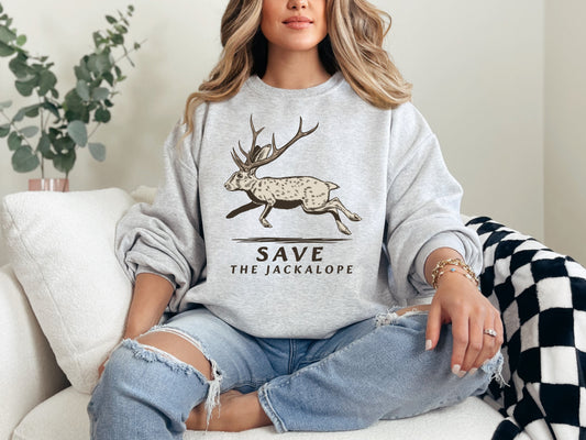 Save the Jack-a-Lope Graphic Tee and Crewneck