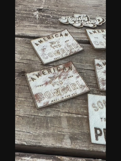 Hair on Cowhide Patches