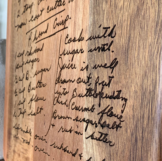 Custom Recipe Board